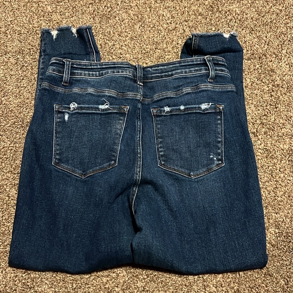 Vervet high rise skinny jeans frayed hem - Picture 3 of 4